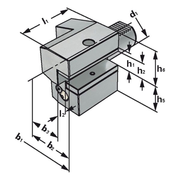 Axial-Werkzeughalter  C3-25x16 – Bild 2