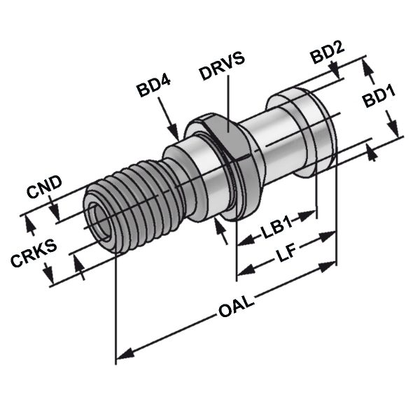 Anzugsbolzen M12 DIN 69872 A – Bild 2