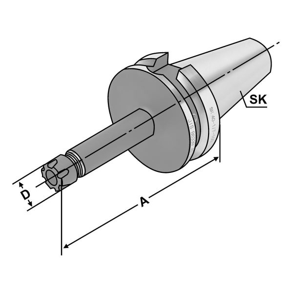Spannfutter BT 30-1/7-100 ER11 - Mini – Bild 2