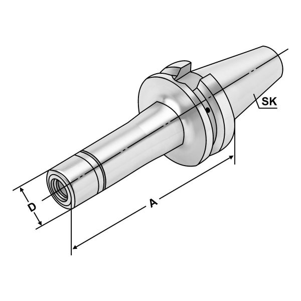 Spannfutter BT 30-4/16-60 KPS16 MAS-BT AD – Bild 2