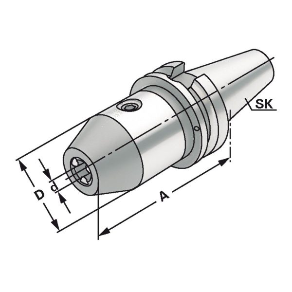CNC-Bohrfutter BT 30- 2,5/16-98  MAS/BT – Bild 2