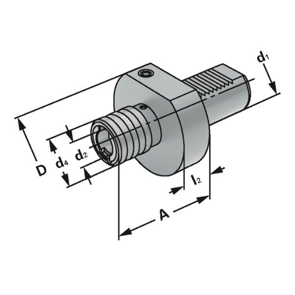 Gewindeschneidfutter 30xM3-M14 DIN69880 – Bild 2