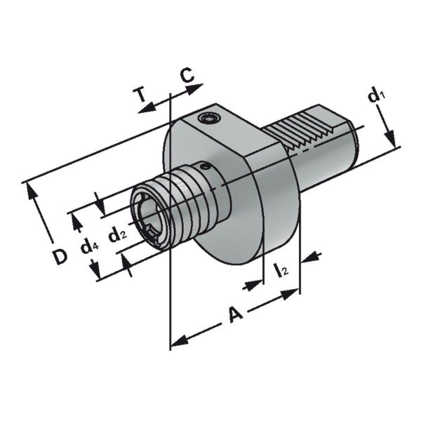Gewindeschneidfutter 30xM5-M22 DIN69880 – Bild 2