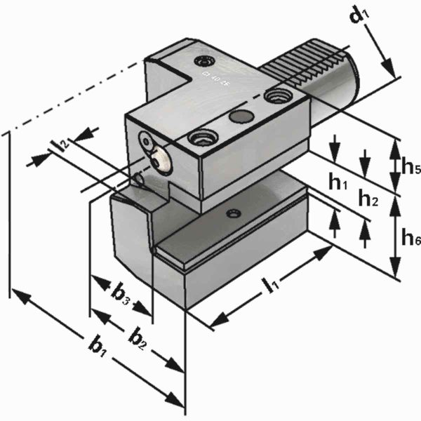 Axial-Werkzeughalter C1-30x20 – Bild 2