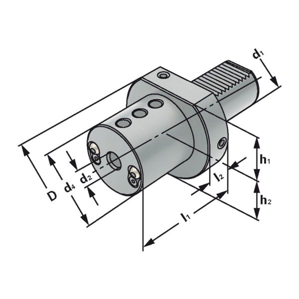 Bohrstangenhalter  E2-30x16  DIN 69880 – Bild 2