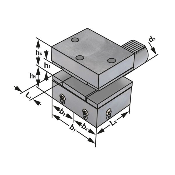 Vierkant-Mehrfach-Aufnahme Form D2 30-20-60 – Bild 2