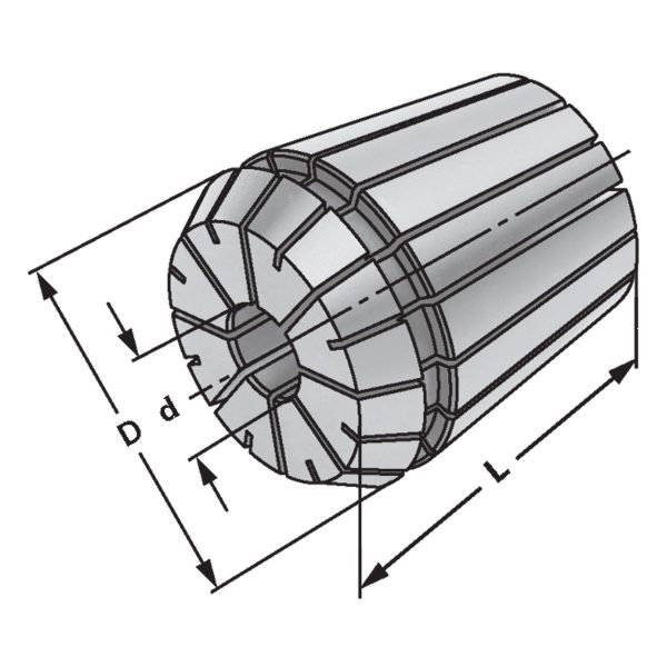 Spannzangen ER11 <br /> 4008E <br /> Ø 4,5 - 4,0 - Image 2