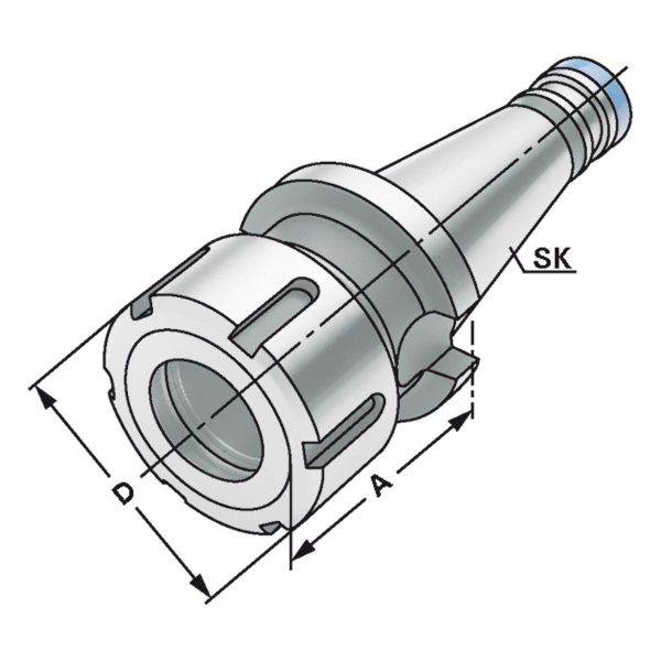 Spannfutter SK 40-3/32-95 DIN 2080 – Bild 2