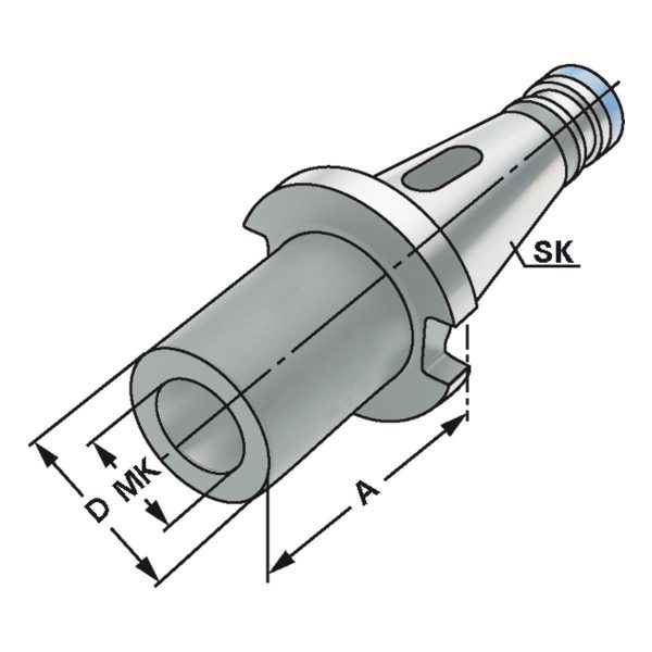 Zwischenhülse SK 40-4-95  DIN 2080 – Bild 2