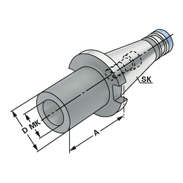Fräserhülse SK 40-4-95 DIN 2080 – Bild 2