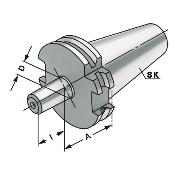 Bohrfutteraufnahme SK 40 - B16 – Bild 2