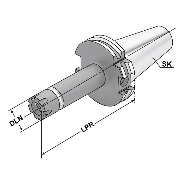 Spannfutter SK 40-2/13-160 ER20 - Mini – Bild 2