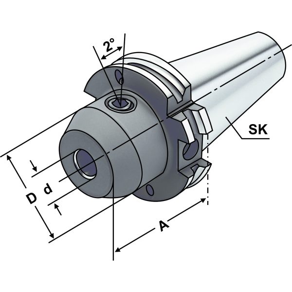 Whistle Notch  SK 40-06-50 DIN 69871 AD/B – Bild 2