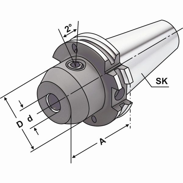 Whistle Notch  SK 40-32-100 DIN 69871 AD/B – Bild 2