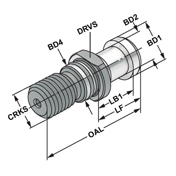 Anzugsbolzen M16 DIN 69872 B – Bild 2
