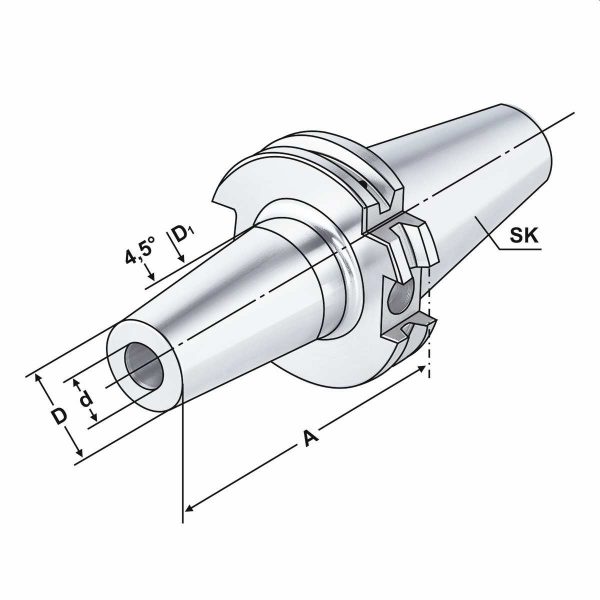 Schrumpffutter SK 40-06-120 DIN 69871 AD/B – Bild 2