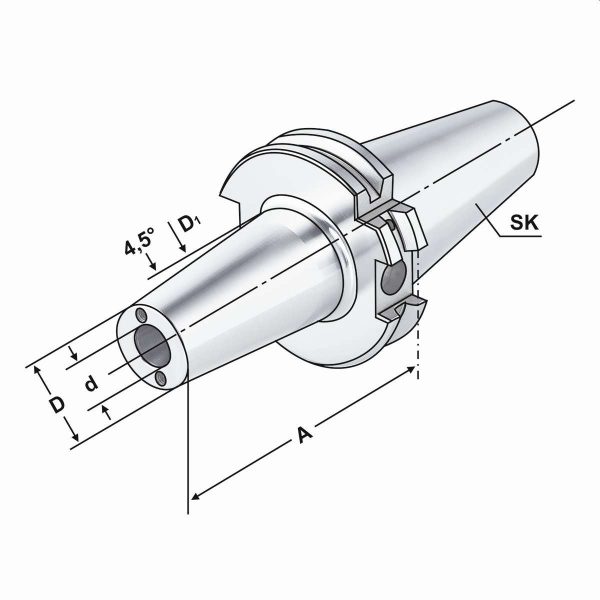 Schrumpffutter SK 40-16-120 DIN 69871 AD/B – Bild 2