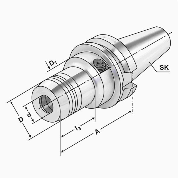 Hydro-Dehnspannfutter BT 40-32-150 – Bild 2