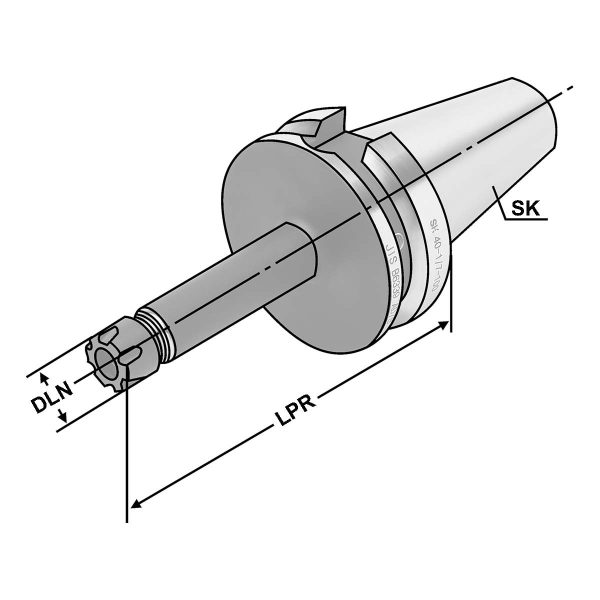 Spannfutter BT 40-2/16-160 ER25 Mini – Bild 2