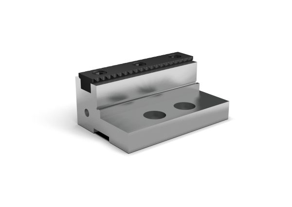 Kohn Aufsatz Stufenbacke mit Grip Einsatz für ZSS 80 und 128 | Cnctools.ch